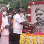 கப்பலோட்டிய தமிழன் வ.உ.சி.யின் 85ம் ஆண்டு நினைவு நாள்!: திருவுருவ படத்திற்கு அமைச்சர்கள் மா.சுப்பிரமணியன், சேகர்பாபு மலர்தூவி மரியாதை..!!